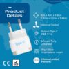 1743965675 Ceptics European Travel Plug Adapter Light Weight Schuko Type EF Ultra Compact India to Most of Europe CE Certified RoHS Compliant EU 2SET