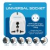 1743965676 Ceptics European Travel Plug Adapter Light Weight Schuko Type EF Ultra Compact India to Most of Europe CE Certified RoHS Compliant EU 2SET
