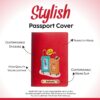 1744052160 The Unique Gift Studio Faux Vegan Leather Customized Passport Cover Passport Holder for Men Women Kids Travel Accessories Passport Wallet for Trips with Custom Name Red