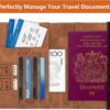 1744138706 Lampostick Passport Holder Cover Wallet RFID Blocking PU Leather Travel Document Holder Card Case Travel Accessories for Women Men