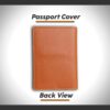 1744311648 Customised Leather Passport Cover with Personalised Name Charm for Men Women Tan Customised Passport Holder for Gift