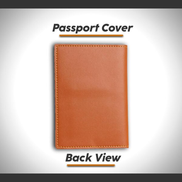 1744311648 Customised Leather Passport Cover with Personalised Name Charm for Men Women Tan Customised Passport Holder for Gift