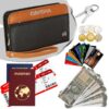 1744484839 DAHSHA Unisex Adult RFID Blocking Leather Travel Wallet Family Passport Holder Cover Wallet Organiser for Credit Debit Card Boarding Pass International Trip Brown 12.5 X 3 X 23.8Cm