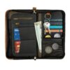 1744484847 DAHSHA Unisex Adult RFID Blocking Leather Travel Wallet Family Passport Holder Cover Wallet Organiser for Credit Debit Card Boarding Pass International Trip Brown 12.5 X 3 X 23.8Cm