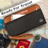 1744484850 DAHSHA Unisex Adult RFID Blocking Leather Travel Wallet Family Passport Holder Cover Wallet Organiser for Credit Debit Card Boarding Pass International Trip Brown 12.5 X 3 X 23.8Cm