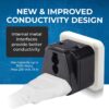 1744744309 OREI India to UAE Hong Kong Dubai UK Adapter Type G Plug Adapter 2 in 1 Perfect for Laptop Camera Chargers Travel Adapter UK CE RoHS Black 2 Pack 5 Years Warranty