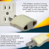 1745090218 Vadda Bai India to US Universal Travel Adapter Plug – 2 3 Pin India to USA Japan Canada Philippines More Power Sockets Conversion Adaptor – Type AB Pack of 2 White