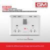 1745176678 GM 3019 3 Pin Universal Multi Plug Travel Adaptor with 6 AMP for Home Applications Computers Laptops