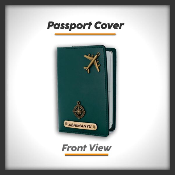 1745263065 The Unique Gift Studio Customised Passport Cover Holder Personalised Name Charm Leather Passport Cover Holder For Men Women Customised Passport Holder For Gift Tan