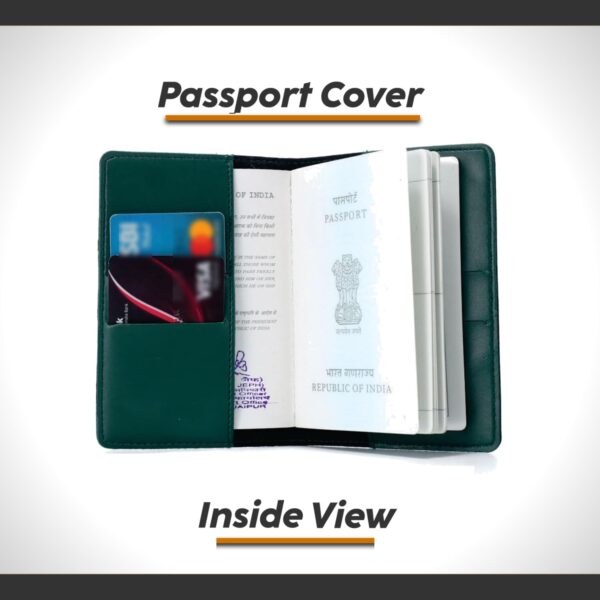 1745263068 The Unique Gift Studio Customised Passport Cover Holder Personalised Name Charm Leather Passport Cover Holder For Men Women Customised Passport Holder For Gift Tan