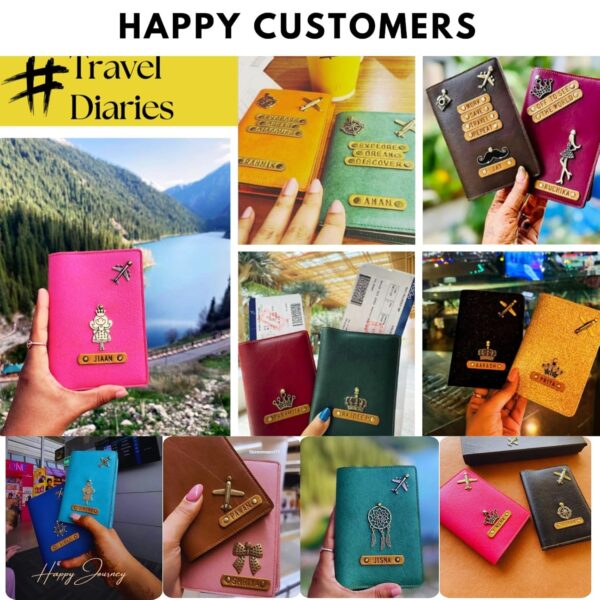 1745349633 The Junket Personalized Passport Cover for Men and Women Customized Travel Accessories Organizer Vegan Leather Passport Cover Unisex Handcrafted Gift Ash Grey