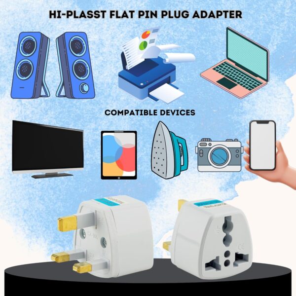 1745522688 Type G Plug Adapter UK Converter 3pcs India to UK Plug Adaptor for Hong Kong UAE Dubai Singapore England Universal Travel Adapter Power Plug Pack of 3
