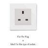 1745522698 Type G Plug Adapter UK Converter 3pcs India to UK Plug Adaptor for Hong Kong UAE Dubai Singapore England Universal Travel Adapter Power Plug Pack of 3