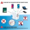 1745609132 Universal Travel AdapterInternational Adapter All in one Adapter Plug for Phone Laptop CameraTravel Adapter Worldwide 1 Piece