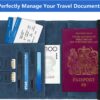 1745954956 PRYTA Passport Holder Cover Wallet RFID Blocking PU Leather Travel Document Holder Card Case Travel Accessories for Women Men Multi Colour