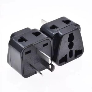 Adaptro Type I Adapter for Australia – Universal Travel Plug Converter – India to Australia, China, New Zealand, Fiji – 2 in 1 – for Mobile Phones, Laptops, Camera – 10A 250V – Black, 1 Adapter