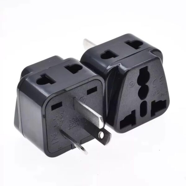 Adaptro Type I Adapter for Australia – Universal Travel Plug Converter – India to Australia, China, New Zealand, Fiji – 2 in 1 – for Mobile Phones, Laptops, Camera – 10A 250V – Black, 1 Adapter