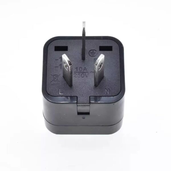 Adaptro Type I Adapter for Australia – Universal Travel Plug Converter – India to Australia China New Zealand Fiji – 2 in 1 – for Mobile Phones Laptops Camera – 10A 250V – Black 1 Adapter