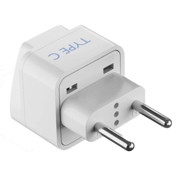 Ceptics European Travel Plug Adapter Light Weight Type C Schuko Type EF Type G Ultra Compact India to Most of Europe UK UAE CE Certified RoHS Compliant EU 3SET