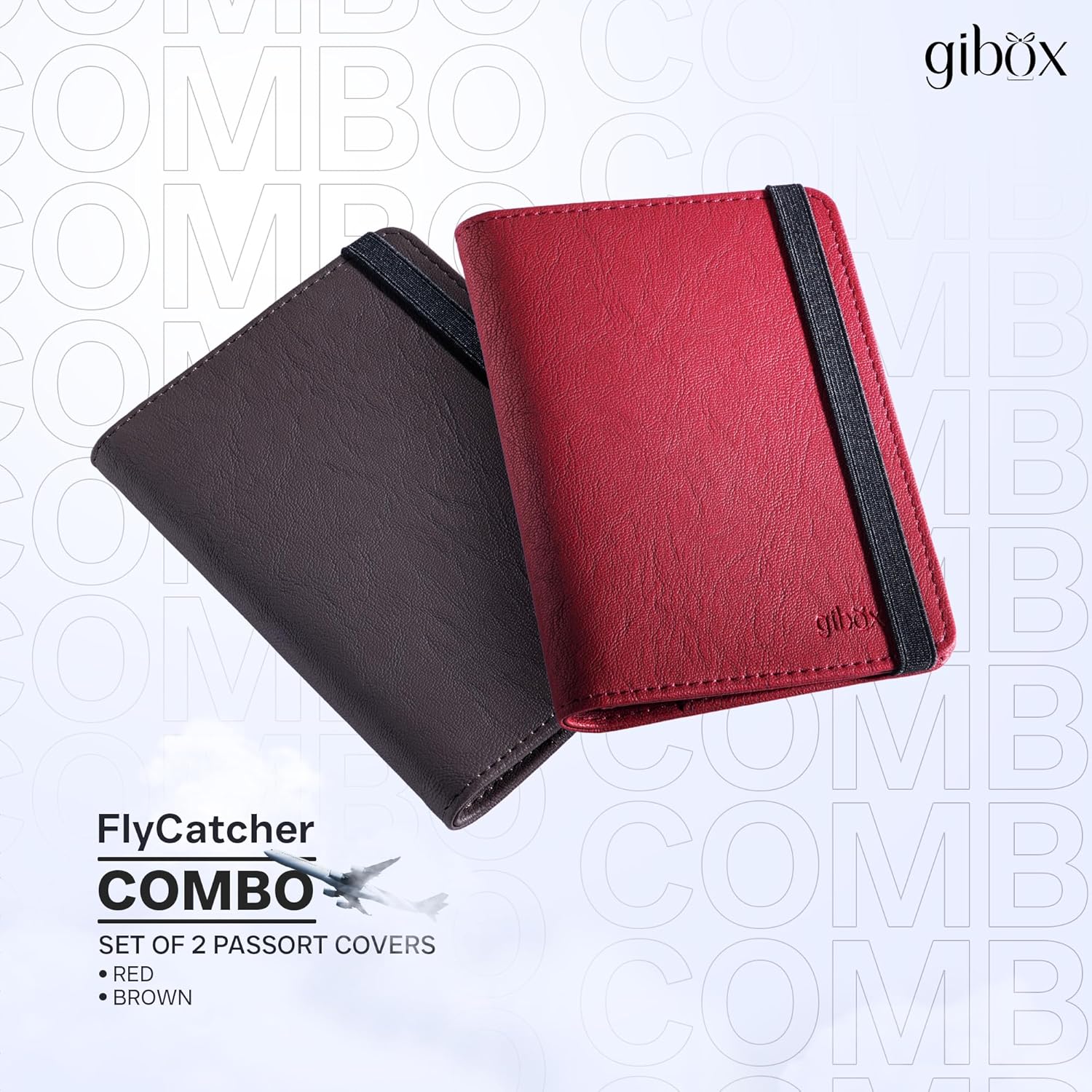 GIBOX-Flycatcher-Passport-Cover-Set-of-2-Red-and-Brown-PU-Leather-Case-for-Men-and-Women-Unisex-Passport-Wallet-RFID-Blocking-Travel-Document-Holder-Pouch-with-Card-Slots.jpg GIBOX Flycatcher Passport Cover Set of 2 Red and Brown PU Leather Case for Men and Women Unisex Passport Wallet RFID Blocking Travel Document Holder Pouch with Card Slots