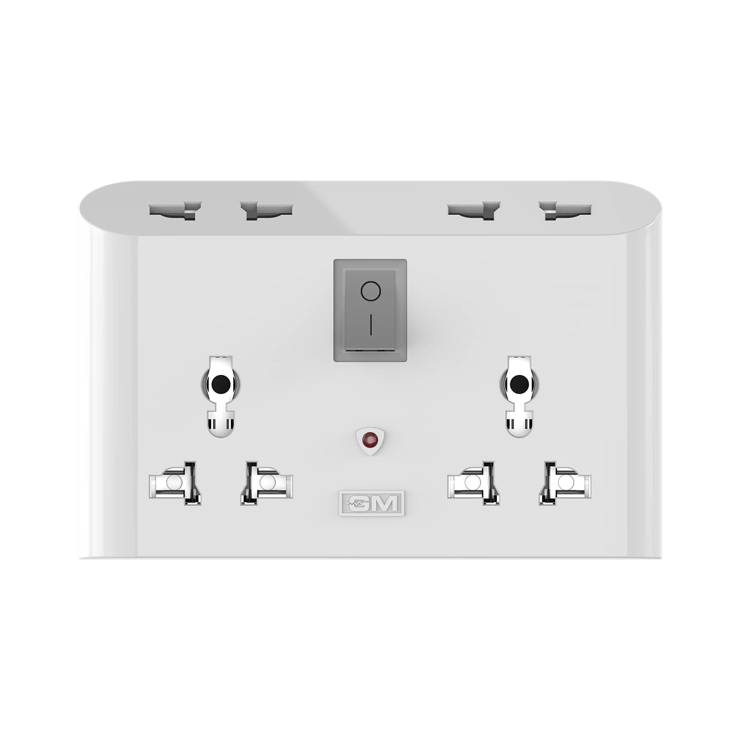 GM 3019 3 Pin Universal Multi Plug Travel Adaptor with GM 3019 3 Pin Universal Multi Plug Travel Adaptor with 6 AMP for Home Applications, Computers, Laptops