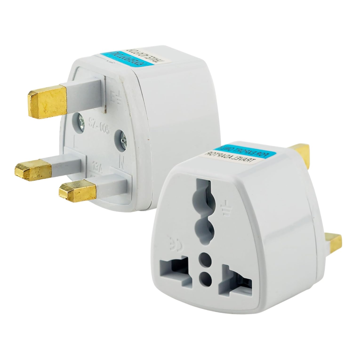 Hi-Plasst UK/London (G-Type) Power Converter (Pack of 1) Universal Travel Adapter for Indian Plugs - Compatible with England, Dubai, Hong Kong, Ireland, Wales, Scotland - Perfect for Laptop, Camera