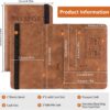 Moxtiza Passport Holder Cover Travel Wallet Organizer Passport Case with PU Leather Travel Document Holder for Men Women Travel Accessories Brown