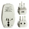 OREI India to UK, UAE, Hong Kong & More (Type G) Travel Adapter Plug - 3 in 1 - CE Certified - RoHS Compliant with USB and Surge Protection Worldwide Adapter (DBU-G)