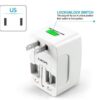 Universal Travel AdapterInternational Adapter All in one Adapter Plug for Phone Laptop CameraTravel Adapter Worldwide 1 Piece