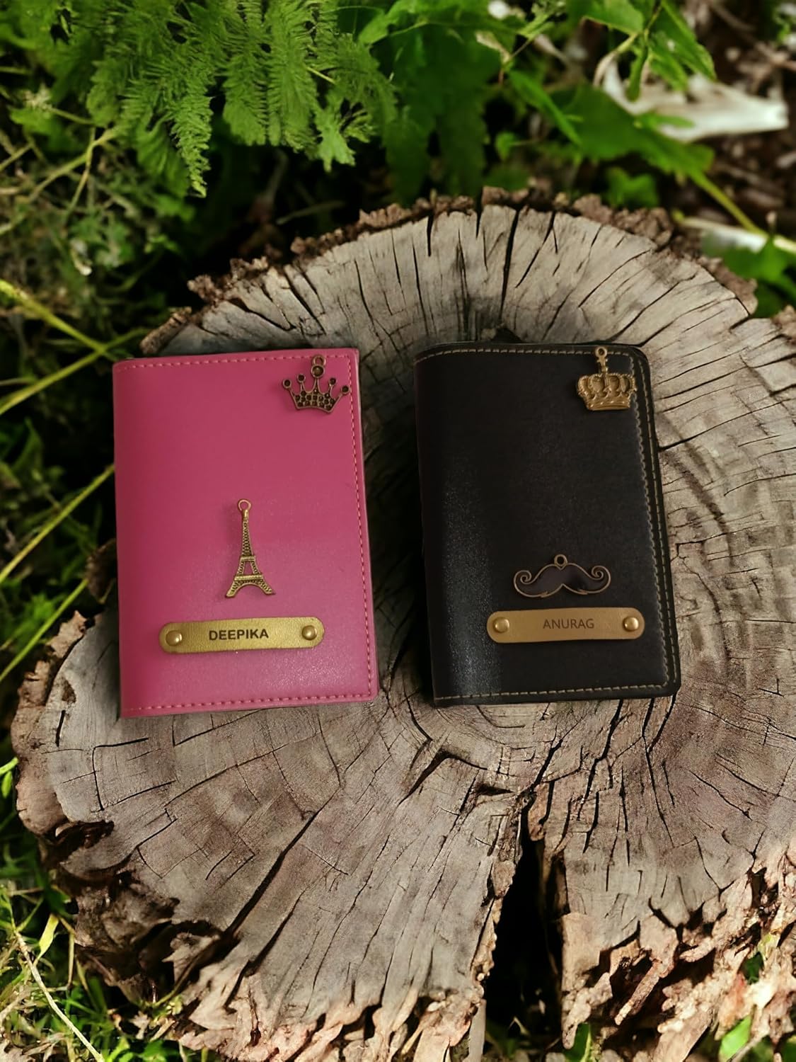 1746128084_Shop-for-u-Customised-Couple-Passport-Cover-Pink-and-Black.jpg 1746128084 Shop for u Customised Couple Passport Cover Pink and Black