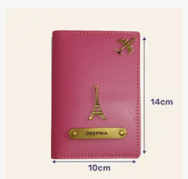1746128089 Shop for u Customised Couple Passport Cover Pink and Black