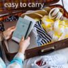 1746214526 BLAPOXE Passport Cover with RFID Blocking PU Leather Passport Holder Travel Wallet Case Organizer with Strap for Credit Cards Boarding Ticket