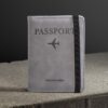 1746300981 BOLDSTUFF Couple 2 Pcs Passport Holder Passport Cover with Credit Card Slot and BoardingPass Slot Bi Fold Passport Wallet Case Book Travel Must Have PU Leather Combo Unisex BlackGary