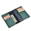 1746387470 YOUR GIFT STUDIO Vegan Leather customised Passport Cover with Name Card Holder Travel Organizer Gift for Men Women Unisex Passport Holder with Name Green