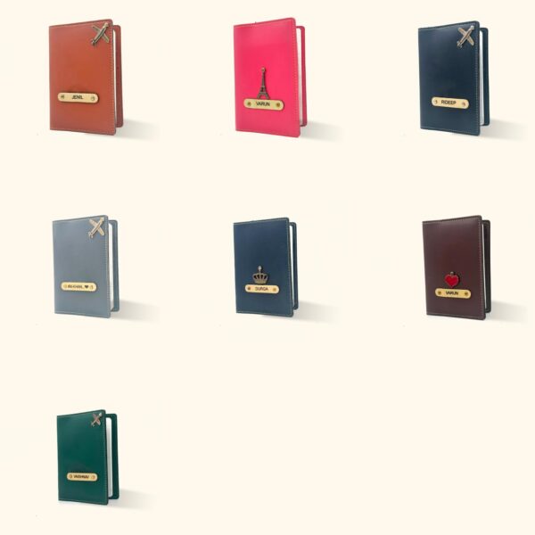 1746387475 YOUR GIFT STUDIO Vegan Leather customised Passport Cover with Name Card Holder Travel Organizer Gift for Men Women Unisex Passport Holder with Name Green