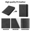 1747165736 TEKCOOL Passport Holder Cover Travel Wallet Organiser Passport Case with RFID Blocking PU Leather Travel Document Holder for Men Women Travel Accessories Black