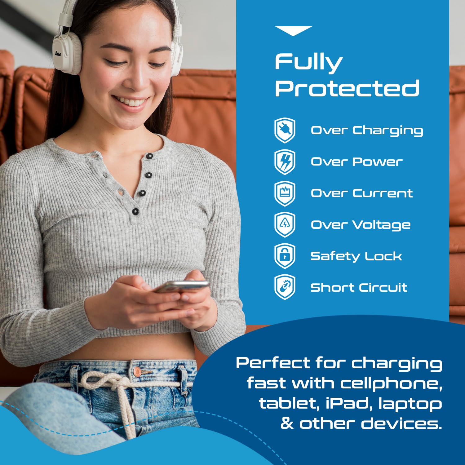 1747252328 Ceptics Travel Adapter India to Europe USA UK Australia Africa Chile Italy UAE World Travel Plug Adapter Safe Compact Powerful USB Adapter Universal Travel Adapter with Type C 3 Pack