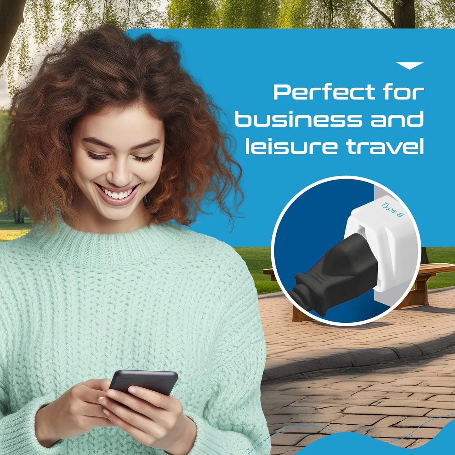 1747338786 Ceptics Type G UK Adapter for Indian Pins India to Hong Kong UAE Dubai Travel Perfect for Laptop Camera Charger CE RoHS 2 Pack White 5 Years Warranty