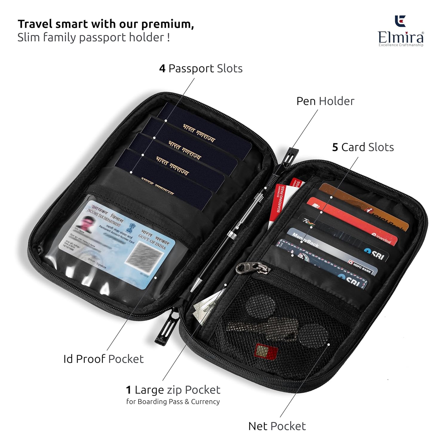 1747512007_ELMIRA-Passport-Holder-for-Family-Men-and-Women-Travel-Organizer-Passports-Cover-for-4-Compartment-for-Boarding-Pass-Bank-SIM-Cards-Mobile-Key-Pen-Etc-Grey-Black.jpg 1747512007 ELMIRA Passport Holder for Family Men and Women Travel Organizer Passports Cover for 4 Compartment for Boarding Pass Bank SIM Cards Mobile Key Pen Etc Grey Black
