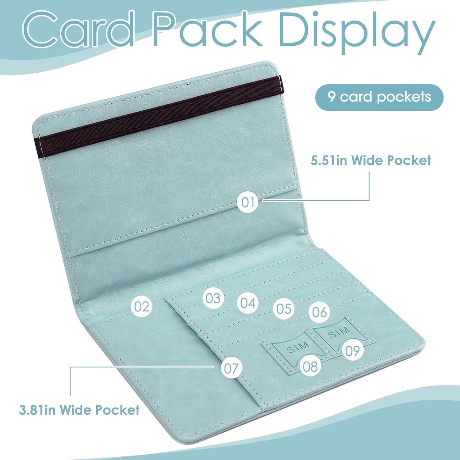 1747684937 Stealodeal RFID Protector Sky Blue Passport Holder Travel Wallet Organiser Passport Case with PU Leather Travel Document Holder for Men Women Travel Accessories