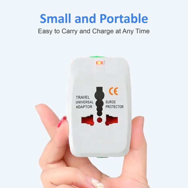 1747684990 HUMBLE Universal Travel Adapter Plug International Multipurpose All in One Solution for US AUS UK EU Europe NorthSouth America 150 Countries Rectangle White