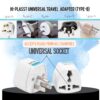 1747857941 Hi Plasst Type B Converter India to USA Plug Adapter 2 Pack Universal Travel Adapter for USA Canada Mexico Japan Thailand Brazil Philippines Cuba Taiwan Panama Laptop Camera Chargers