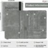 1747944291 Passport Holder Cover Travel Wallet Organiser Passport Case with RFID Blocking PU Leather Travel Document Holder for Men Women Travel Accessories Grey Leather