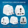 1748117346 India to USA Converter Plug Travel Adapter 10 Pack Universal Type A Plug Adapter for US Canada Mexico Japan Thailand for Indian Decices Compatible with Laptop Camera Chargers 10A 250V