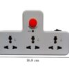 1748376834 Catchex 3 Way UK Multi Plug Travel Adapter with LED Night Lamp Universal Sockets White