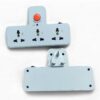 1748376836 Catchex 3 Way UK Multi Plug Travel Adapter with LED Night Lamp Universal Sockets White