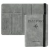 BLAPOXE Passport Cover with RFID Blocking, PU Leather Passport Holder Travel Wallet Case Organizer with Strap for Credit Cards Boarding Ticket