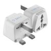 Ceptics Type G UK Adapter for Indian Pins , India to Hong Kong, UAE, Dubai Travel - Perfect for Laptop, Camera, Charger - CE - RoHS - 2 Pack -White - 5 Years Warranty