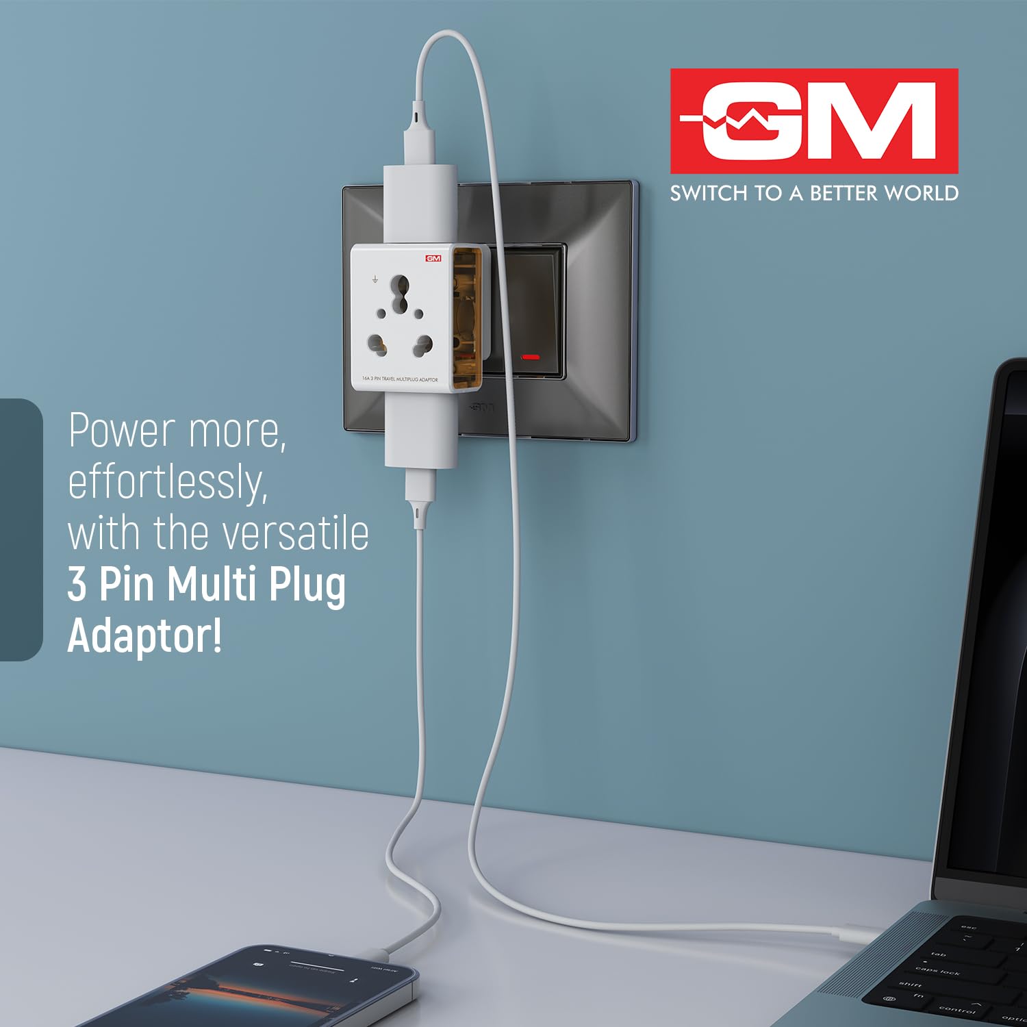 GM-3050-16-AMP-3-Pin-Multi-Plug-Travel-Adaptor-Suitable-for-Class-I-and-II-Electrical-Appliances-White.jpg GM 3050 16 AMP 3 Pin Multi Plug Travel Adaptor Suitable for Class I and II Electrical Appliances White