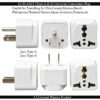 Hi PLASST India to USA Converter Plug Pack of 4 Type A Type B US Canada Travel Adapter Universal Socket USA Canada Mexico Brazil Philippines Thailand Taiwan Japan PanamaType A B 2pcs Each